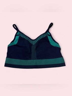 Avia Navy and Teal Seamless Sports Bra